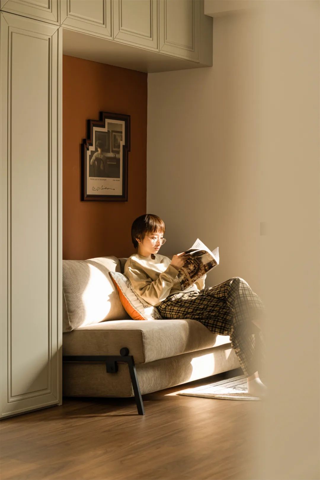 空間放大術丨兩倍客廳，三倍公區，只因她家破墻為“鏡”