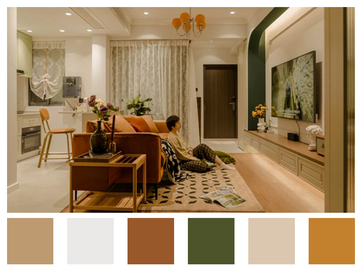 空間放大術丨兩倍客廳，三倍公區，只因她家破墻為“鏡”