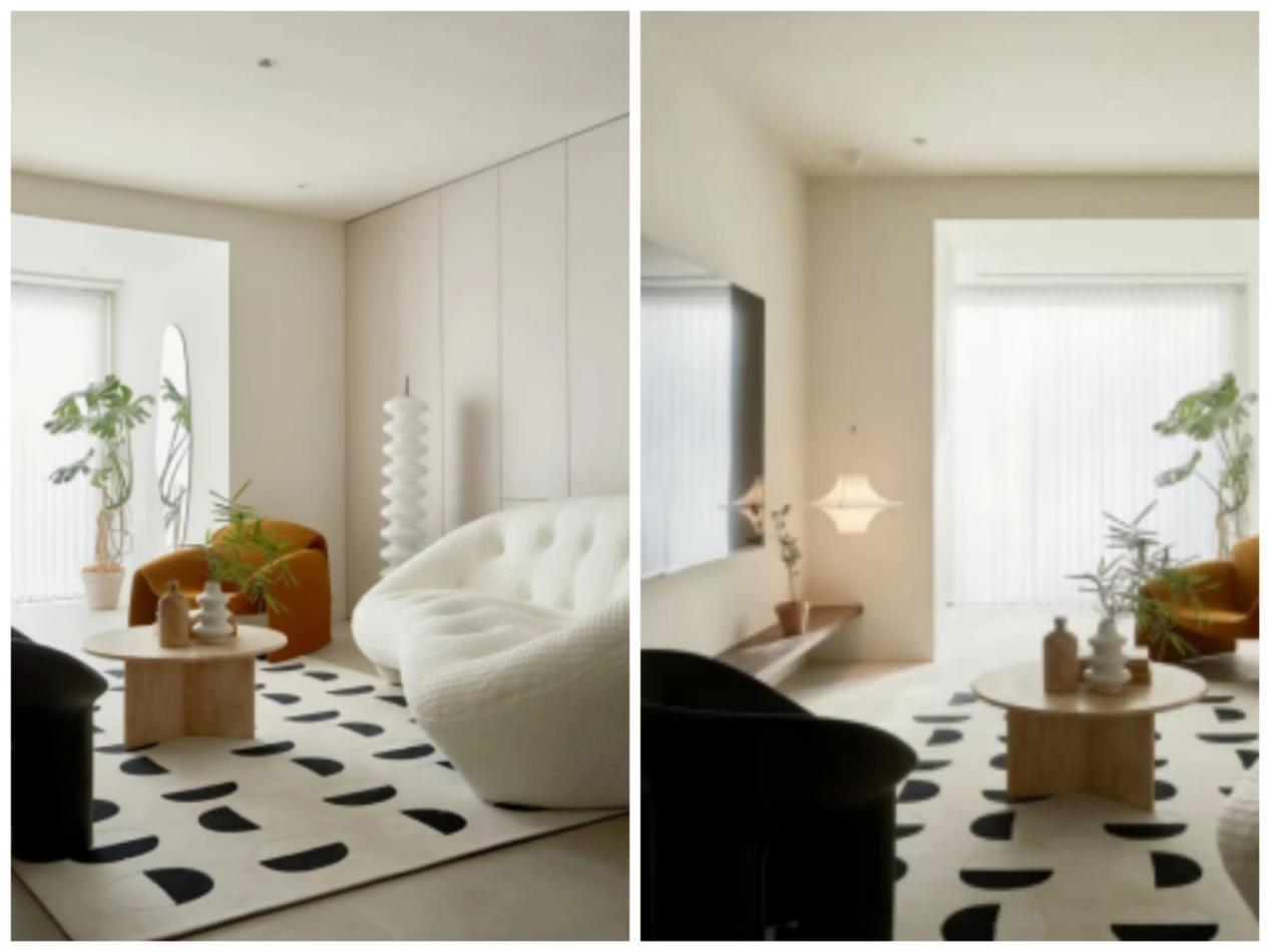 氛圍捕手丨前沿家私搭配時尚布設，渲染美女警察ins風美宅