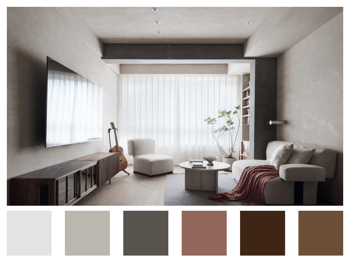 還在通刷大白墻？打破束縛的微水泥，中古家具的官宣底襯