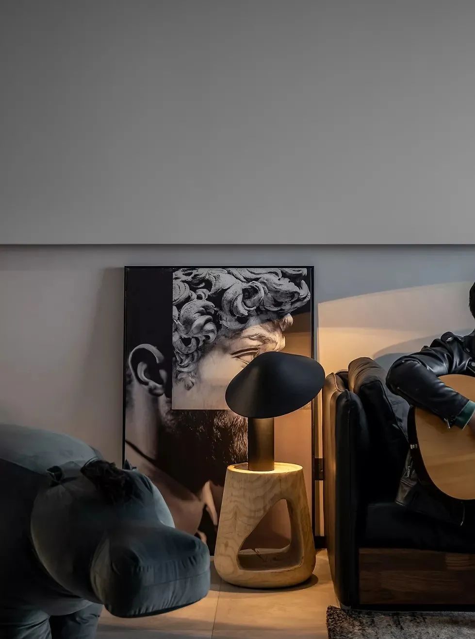 1人1貓隨心住，豐盈黑白簡約，潮酷boyの雅痞居