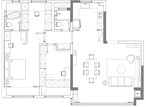 三室爆改住下一家六口，還有衣帽間和獨立書房