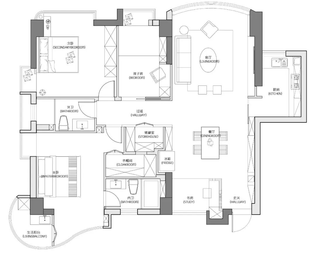 80后男人玩起浪漫，陽臺書房+LDK純凈悠閑，寵妻天花板！