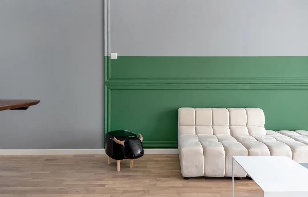 莫蘭迪色背景墻、廚房自帶落地窗...100㎡超治愈，快收藏