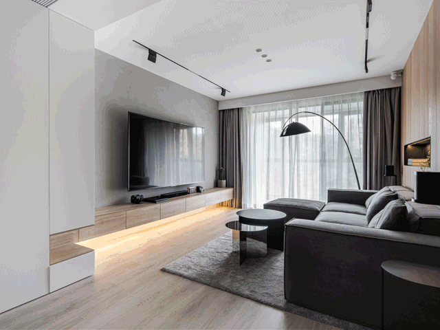 入戶(hù)新思路丨島臺(tái)代替玄關(guān)柜，把通透做到極致