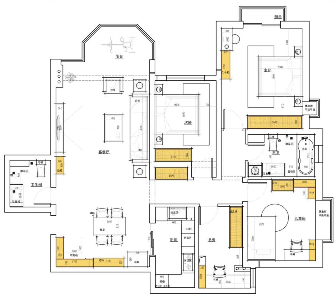 北京155㎡老房改造，空間這樣規(guī)劃，客廳比我家還大！	