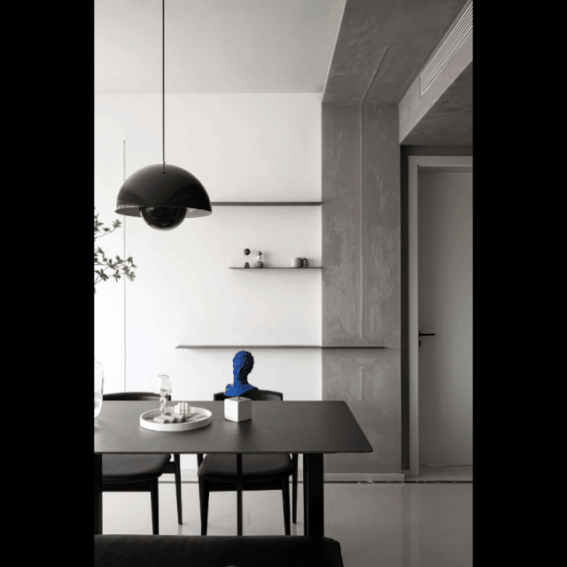 治愈系克萊因藍+落地窗書房，這套110㎡火爆朋友圈	