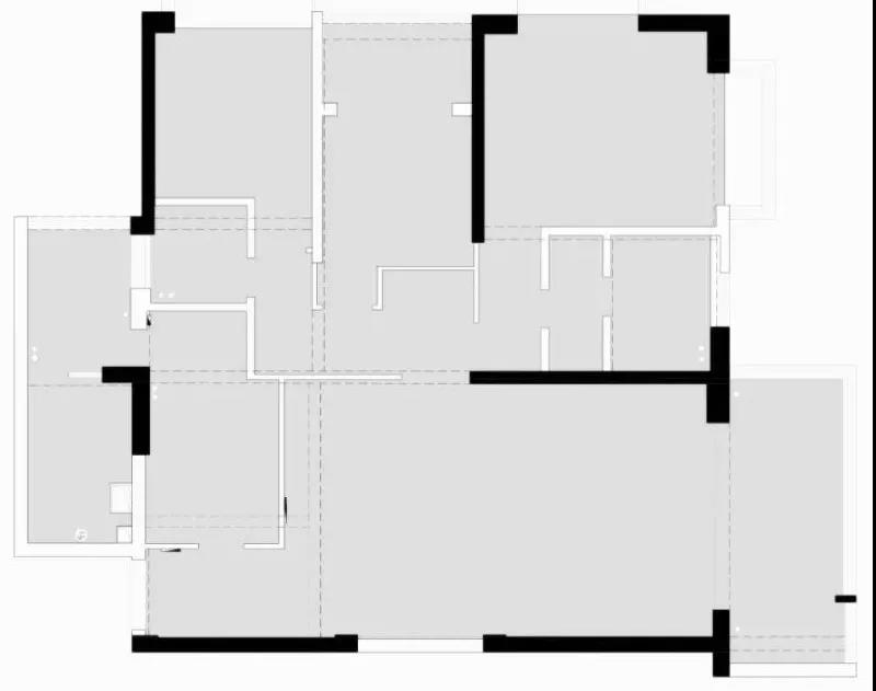 高級感大平層：飄窗別打通了！他家神奇改造多一室