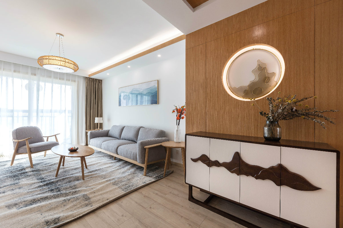 「意境玄關、月洞門」打造美得不像話的125㎡MUJI韻味宅