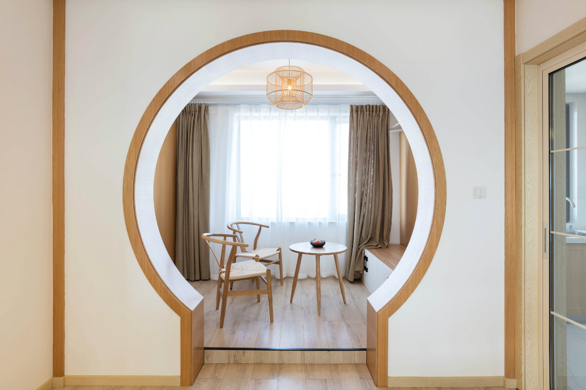 「意境玄關、月洞門」打造美得不像話的125㎡MUJI韻味宅