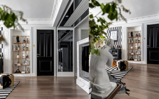 124㎡“色”的魅力，客廳墻變畫廊，留學夫妻的新婚房！	