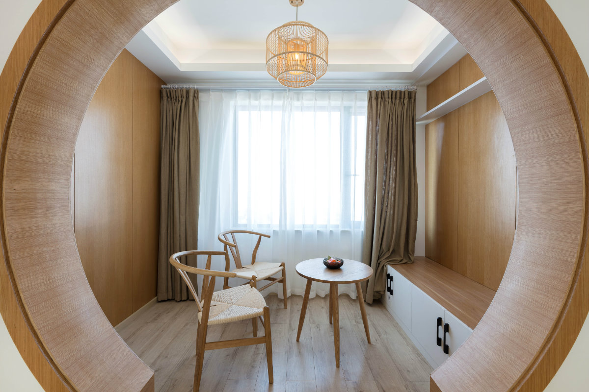 「意境玄關、月洞門」打造美得不像話的125㎡MUJI韻味宅