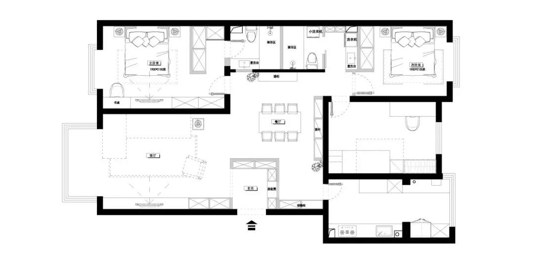 大橫廳落地窗，能藏能收的10年老房堪稱“收納巨獸”