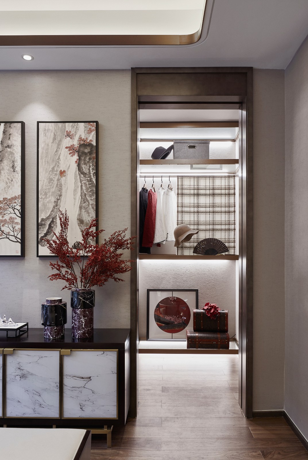 廣州148㎡坐擁書房、茶室、衣帽間，真正的[國風華宅]！