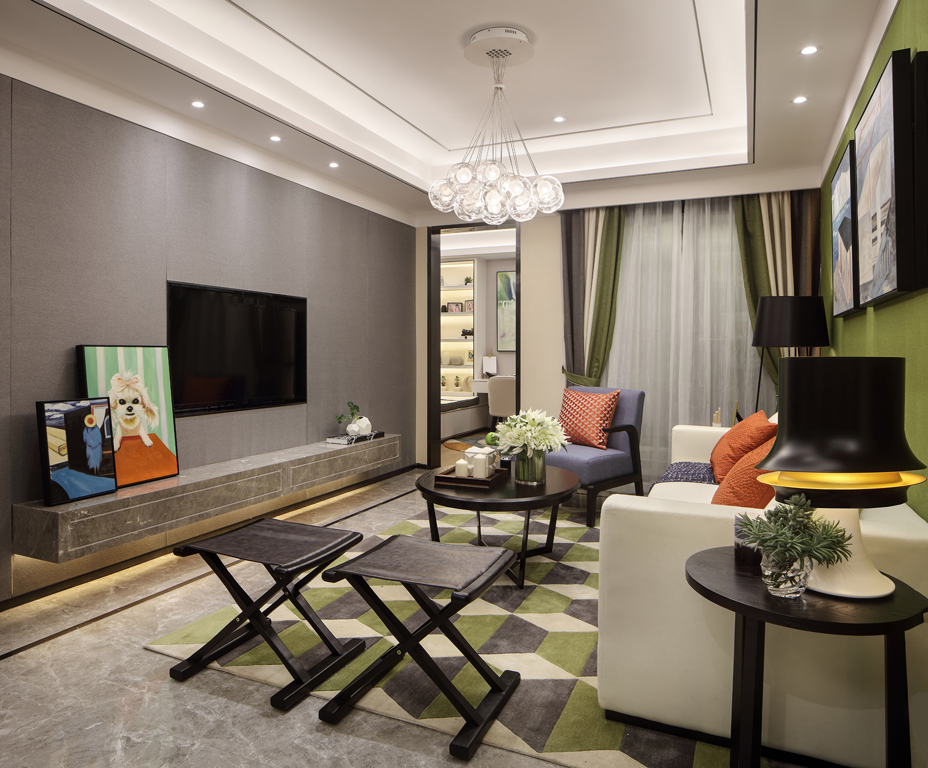 四口之家132㎡[擴(kuò)容術(shù)]，拆掉玄關(guān)墻，憋屈客廳豁然開朗！