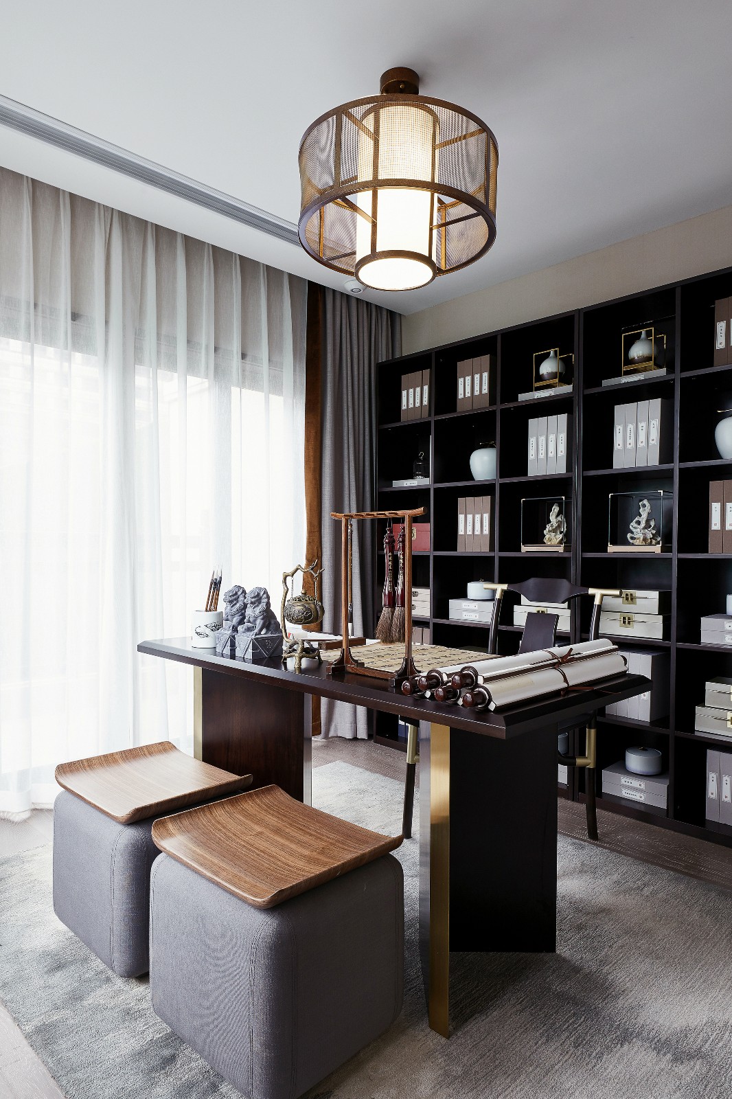 廣州148㎡坐擁書房、茶室、衣帽間，真正的[國風華宅]！