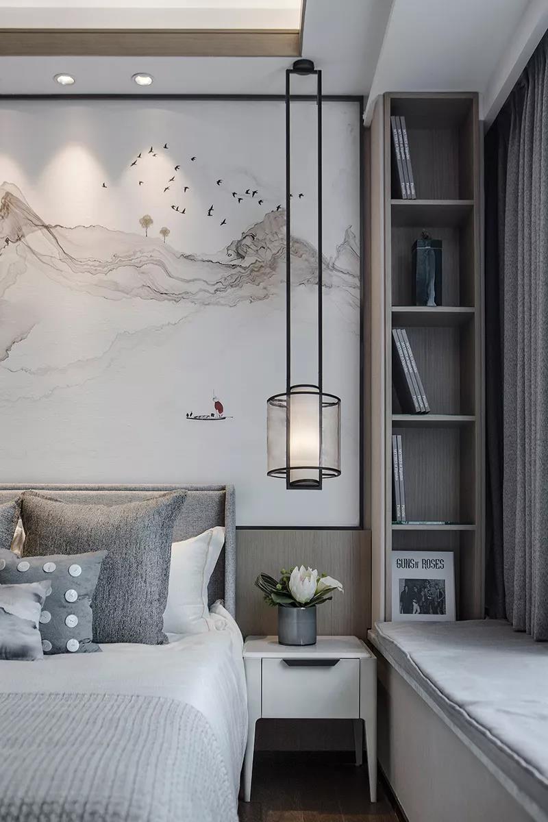 120㎡三室變四室，山水屏風(fēng)隔出書房，仿佛置身江南水鄉(xiāng)