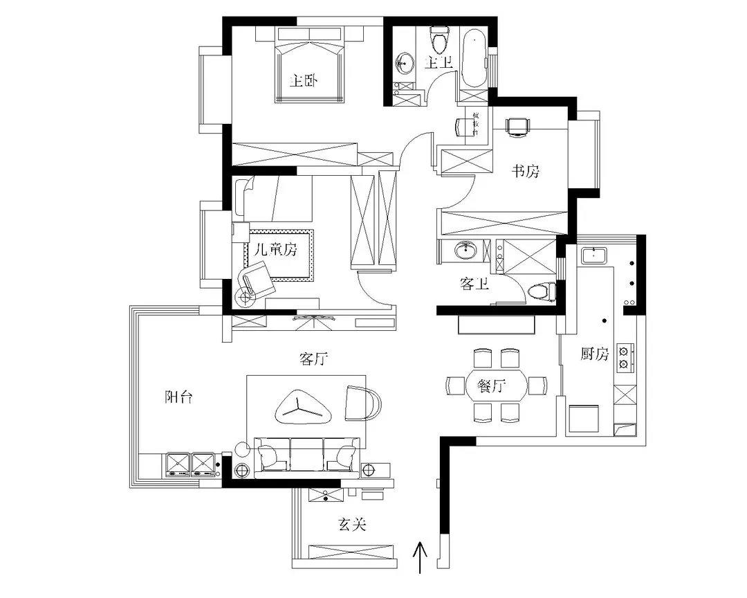 廣州夫妻買下120㎡全景通透大橫廳，打造會(huì)呼吸的家