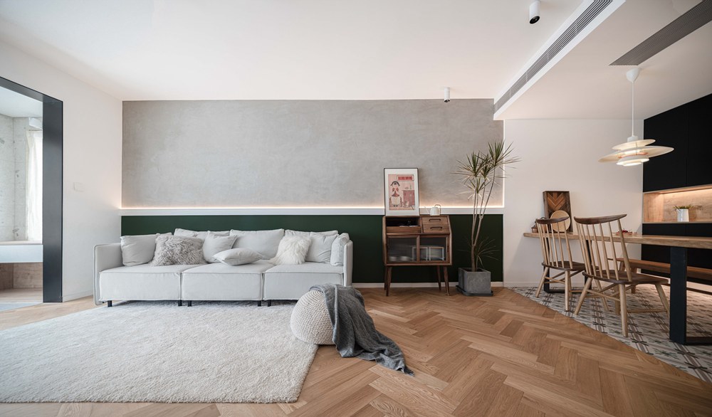 小夫妻80㎡兩居爆改，空間神規(guī)劃，一間房變成書房+衣帽間