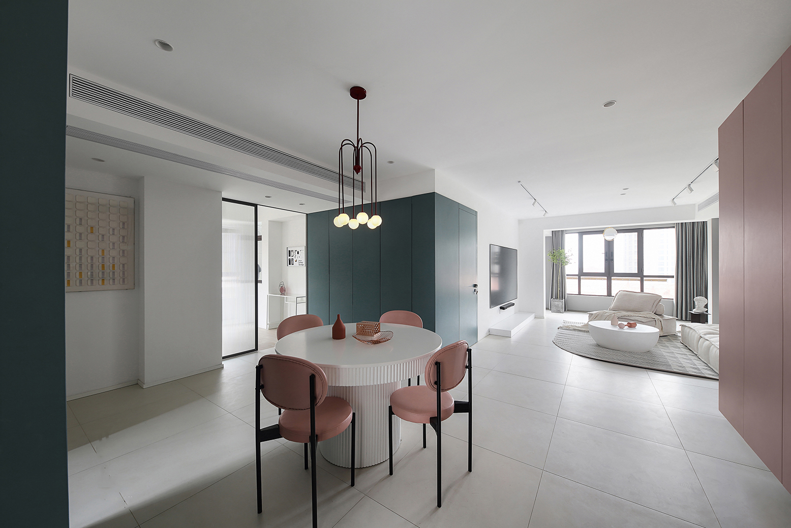 廊坊105㎡北歐陽光宅，高級灰+莫蘭迪色，光影與質(zhì)感交融