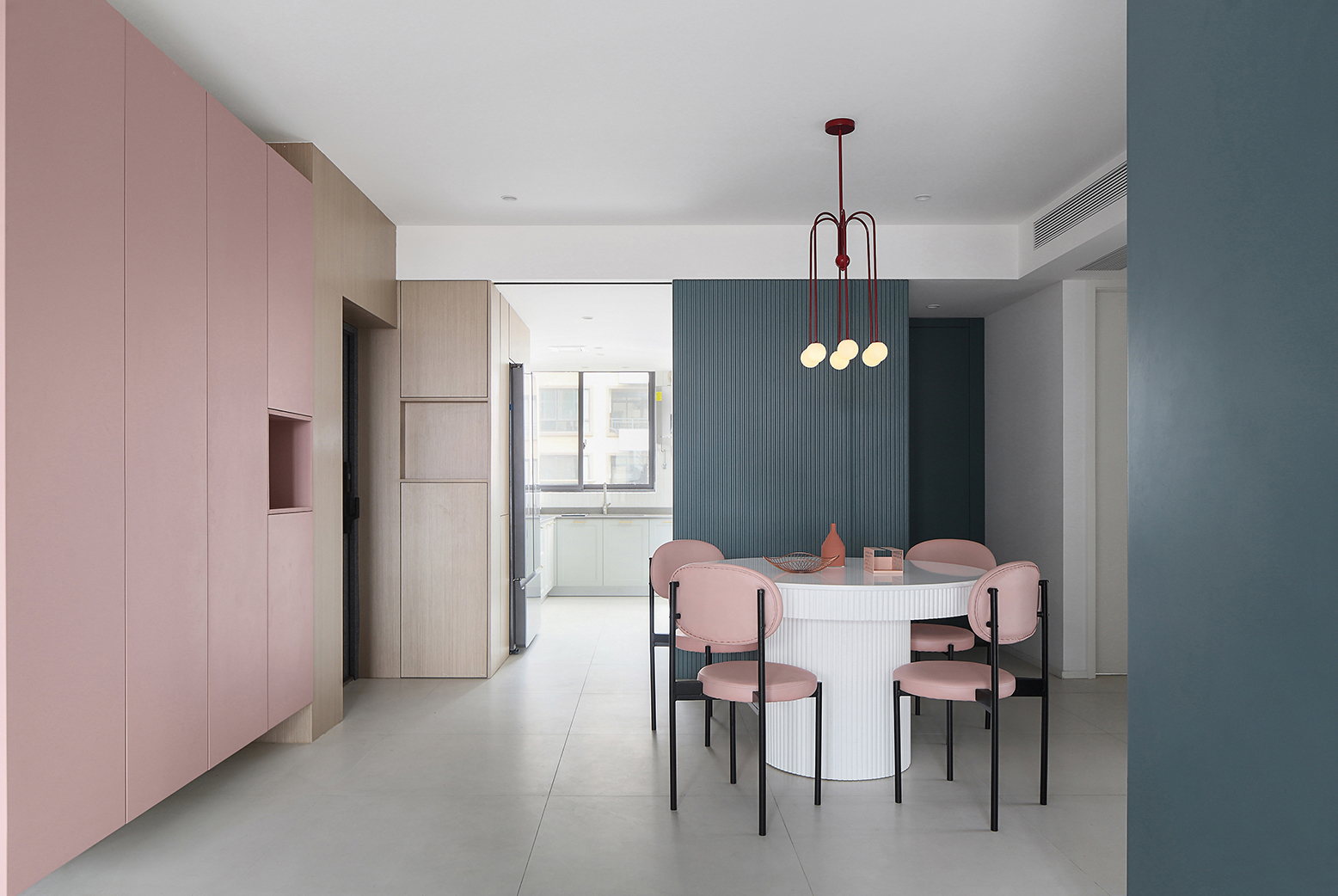 廊坊105㎡北歐陽光宅，高級灰+莫蘭迪色，光影與質(zhì)感交融