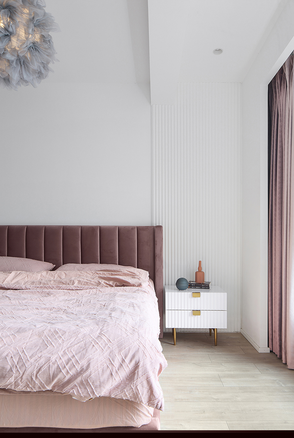 廊坊105㎡北歐陽光宅，高級灰+莫蘭迪色，光影與質(zhì)感交融