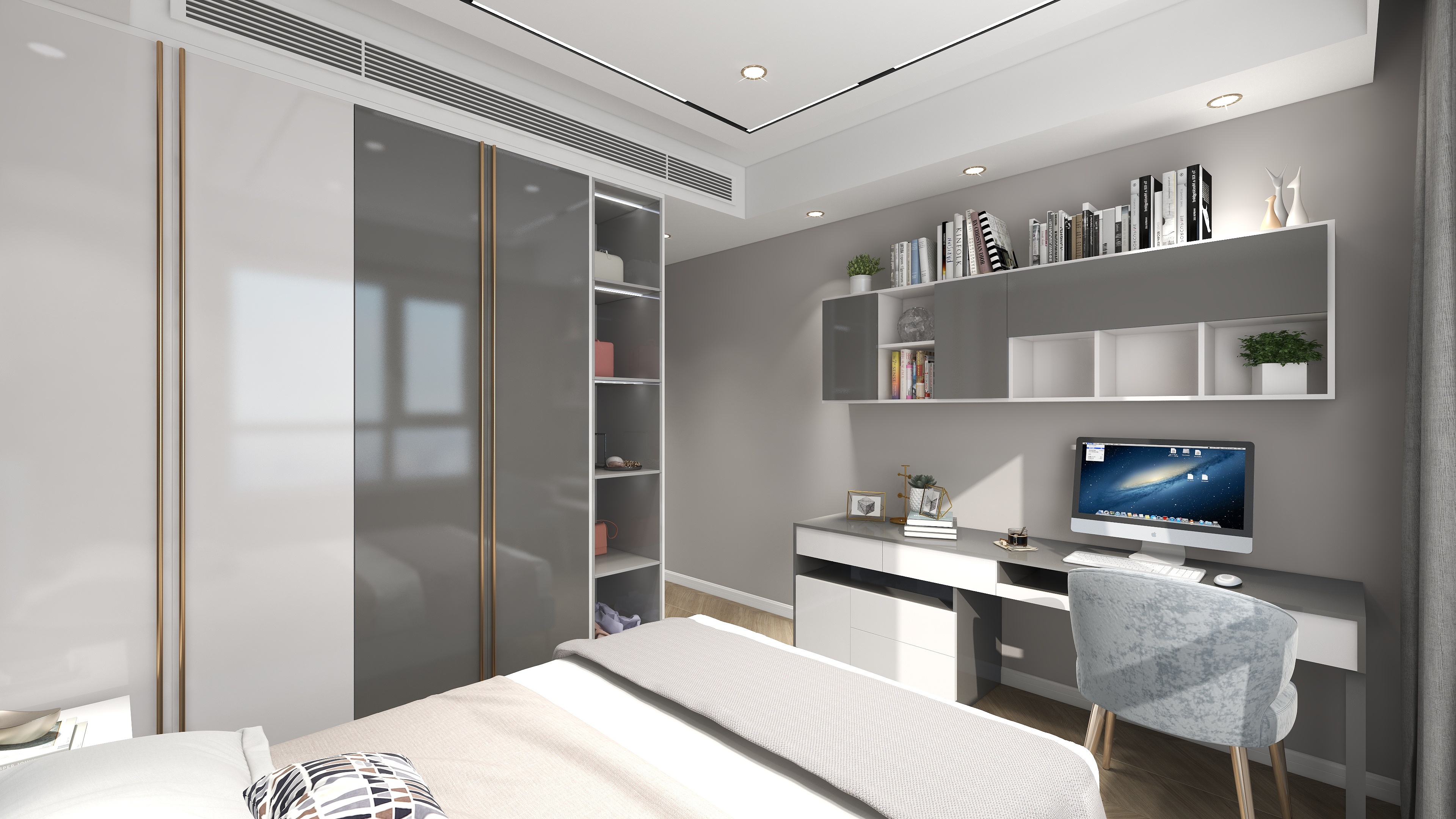 80㎡無主燈輕奢兩居，緊湊戶型也能如此高端