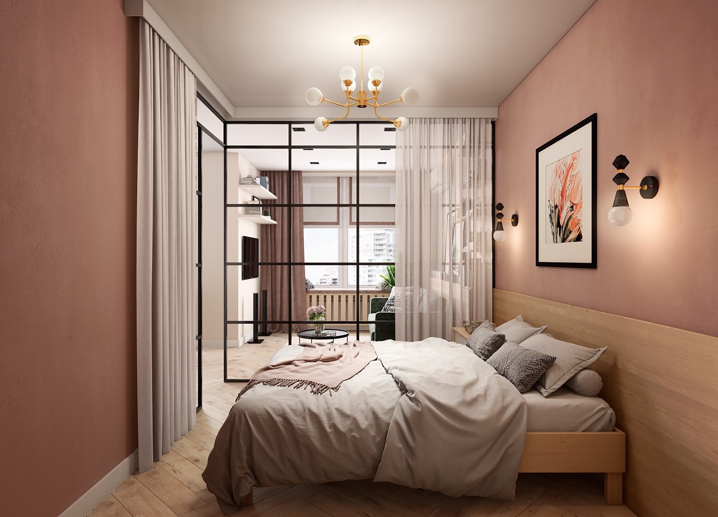 室內光線昏暗怎么辦，不如試試玻璃全屋，這套輕奢簡約宅火了	