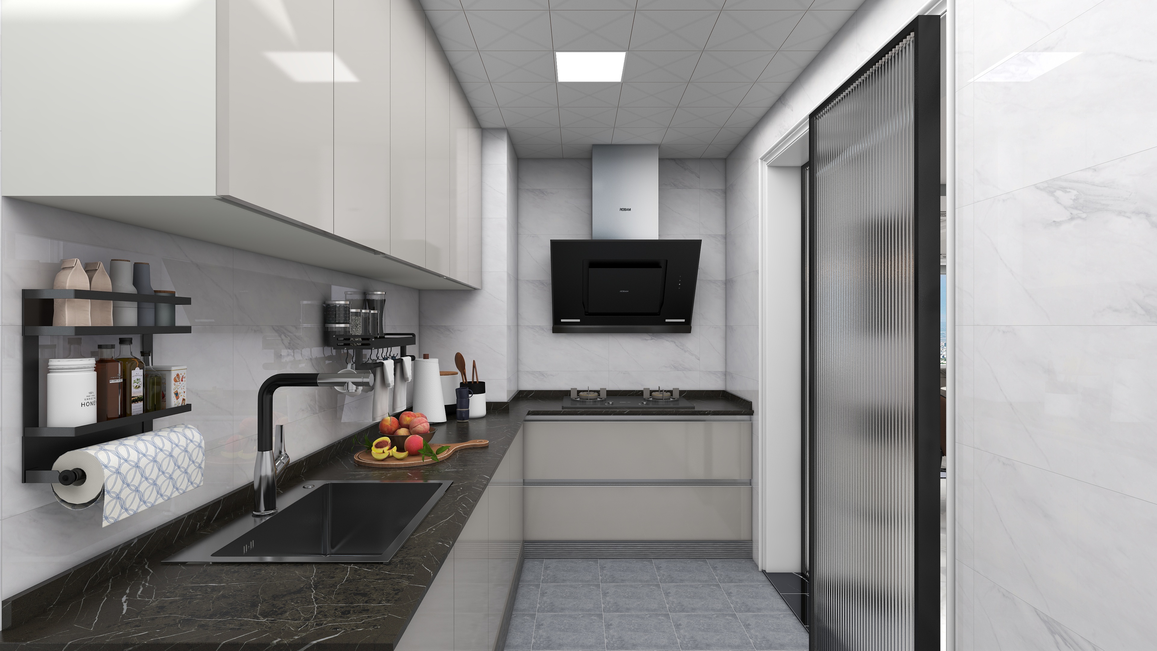 170平大三居，黑灰輕奢結(jié)合莫蘭迪色系，穩(wěn)重不失潮流