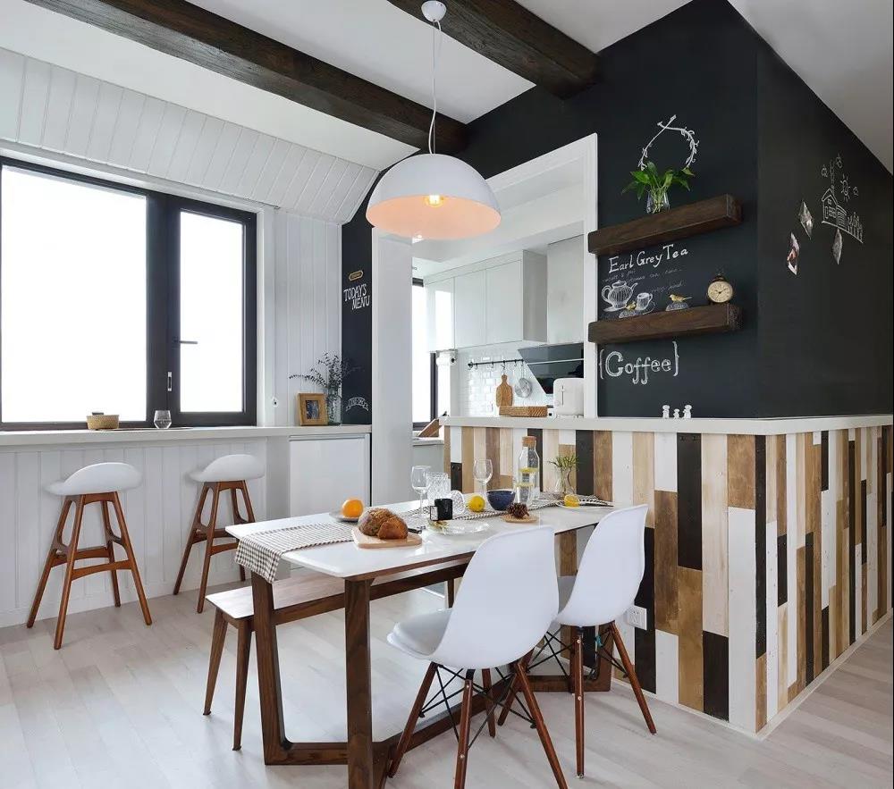 成都115㎡兩居詮釋文藝北歐風，整面涂鴉墻，難怪鄰居小孩常來