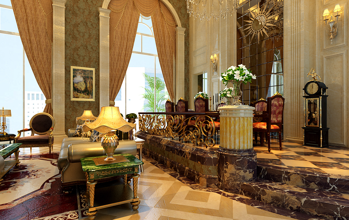 300㎡新古典復式大宅，宮殿不過如此！