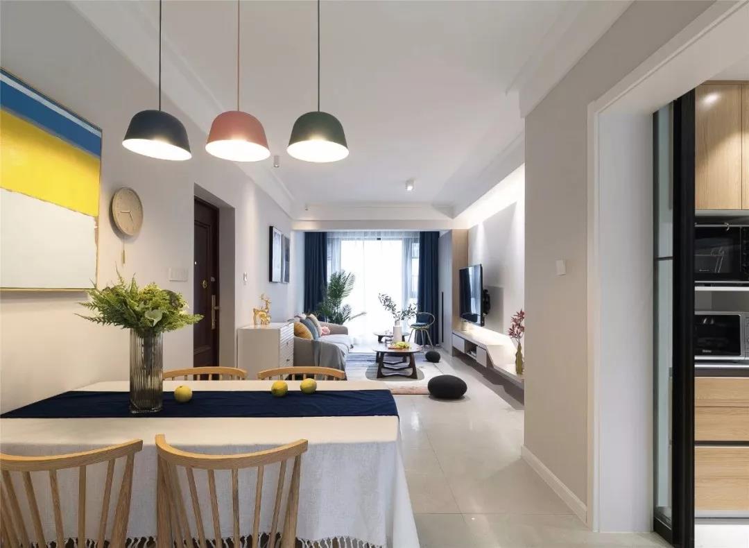 一娃一寵丨她家115㎡馬卡龍色系北歐宅，又美又實用