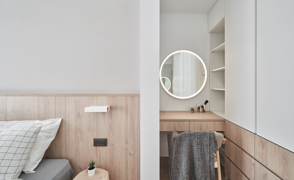 124㎡「自然環(huán)保」的家，獨(dú)立衣帽間+陽光書房，清爽又自在