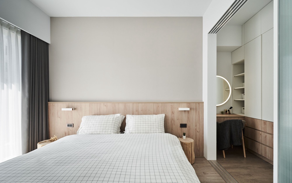 124㎡「自然環(huán)保」的家，獨(dú)立衣帽間+陽光書房，清爽又自在