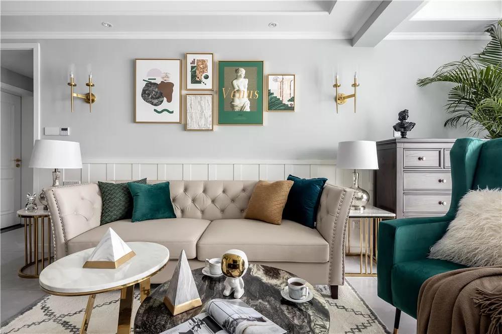 廣州120㎡三代同堂溫馨棲居，美式風格這樣裝，沒人敢說丑！