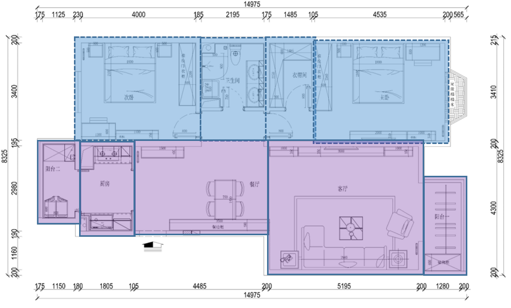戶型優化丨這套120㎡新中式家，把每個房間功能發揮到極致