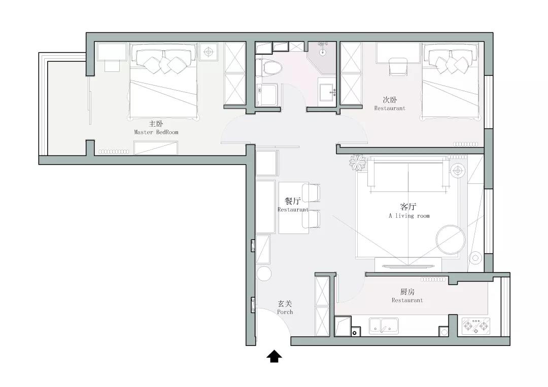90㎡告別擁擠老房，L戶型教科書式改造，快收藏！