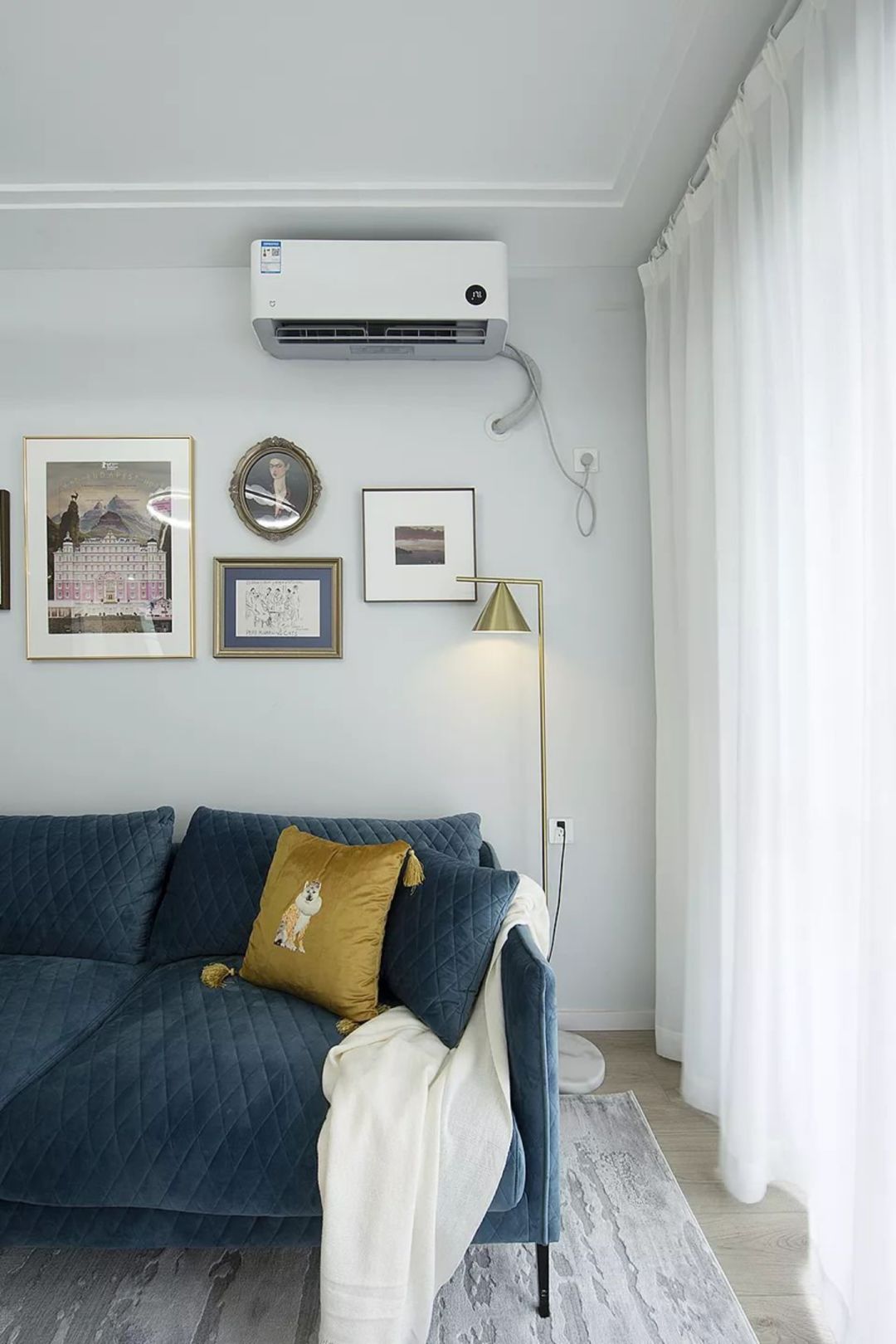 客餐廳一體+廚房吧臺(tái)，93㎡小兩居還原《月升王國》