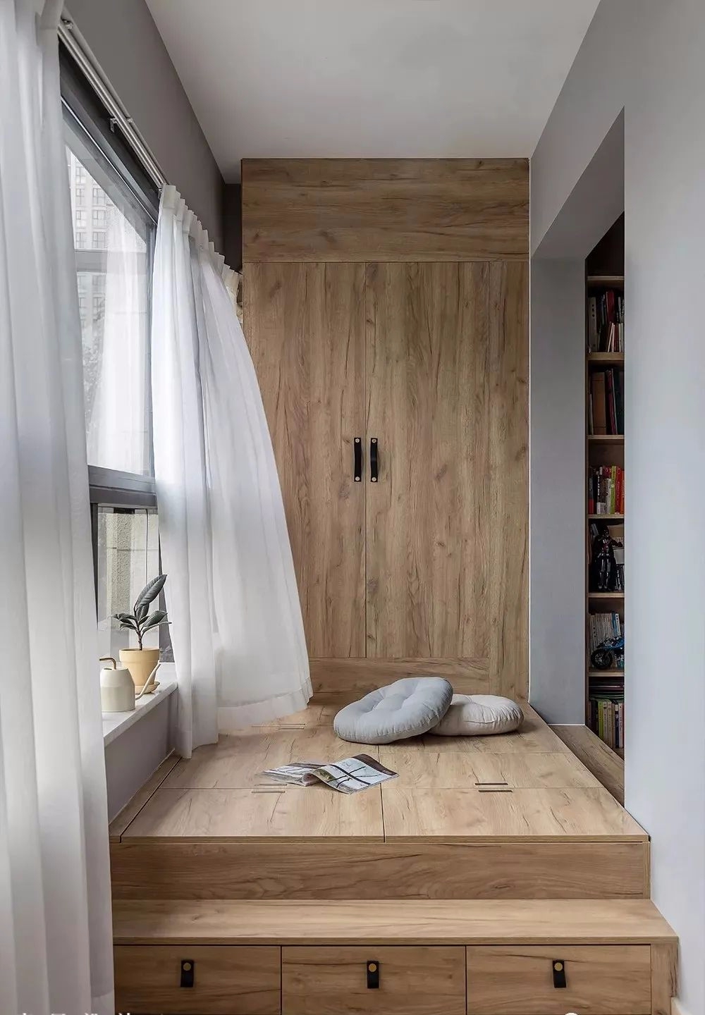 書(shū)房+榻榻米陽(yáng)臺(tái)，這套113㎡北歐宅入住十年不過(guò)時(shí)