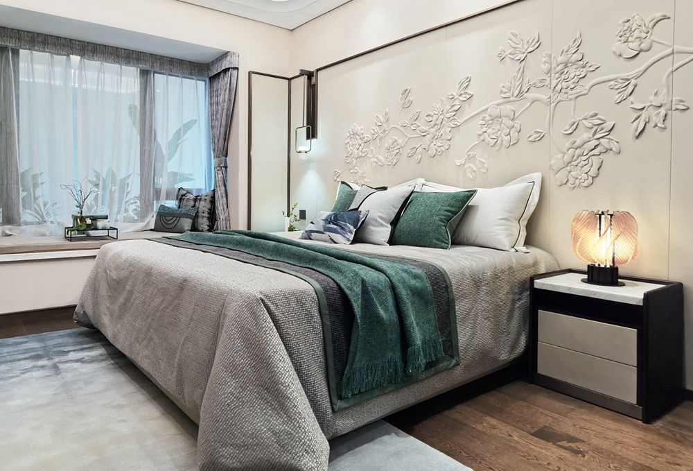 廣州138㎡現(xiàn)代新中式，飄窗+休閑室，又美又實(shí)用