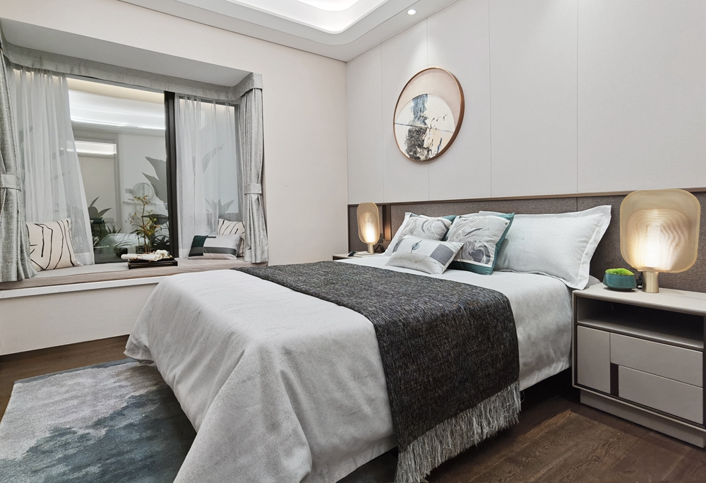 廣州138㎡現(xiàn)代新中式，飄窗+休閑室，又美又實(shí)用