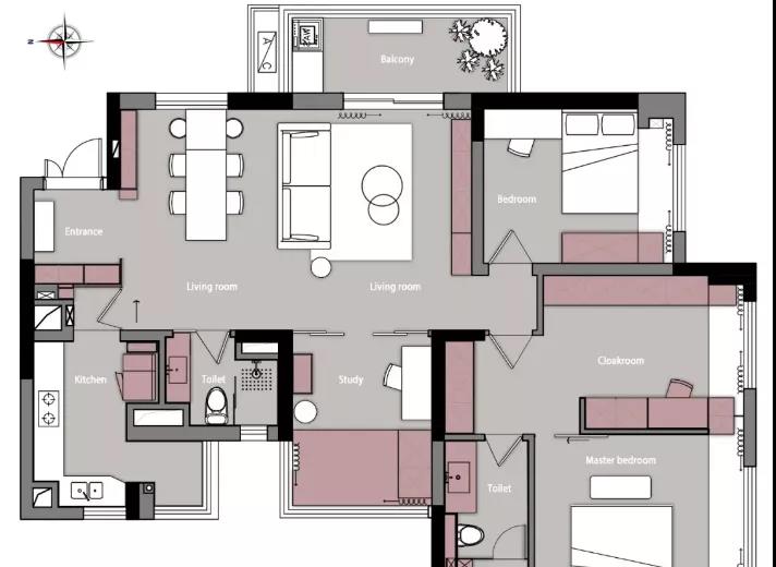 為娃二次裝修，119㎡裝進4室2衛不擁擠