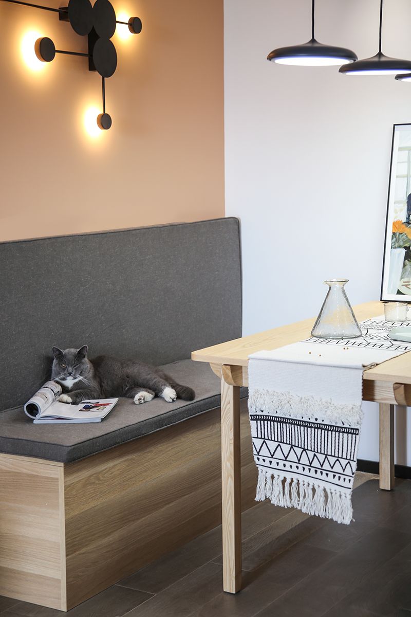 全屋收納+卡座+吧臺，我家72㎡小兩居又美又颯