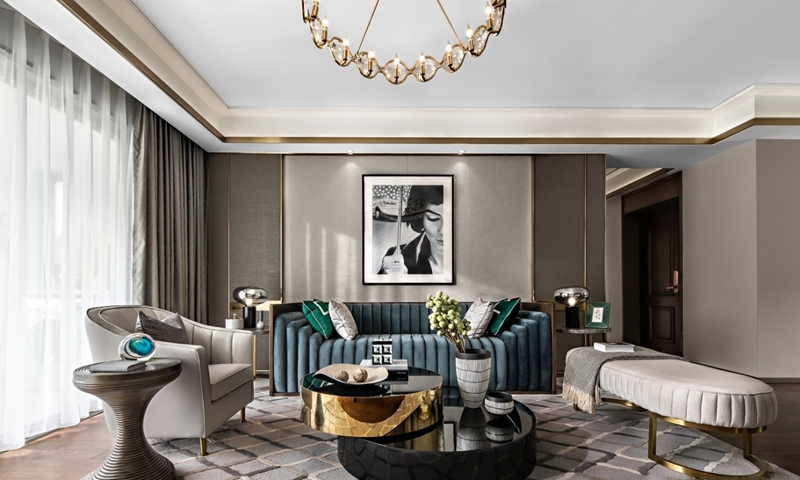 142㎡輕奢混搭家居，時(shí)尚個(gè)性，打造不一樣的家