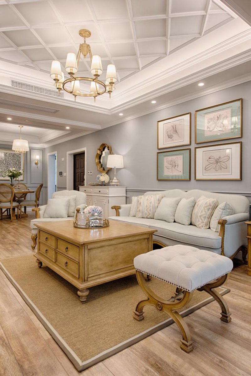 三代同堂的別墅設計，室內優雅沉穩，打造閑適的美式天倫空間！