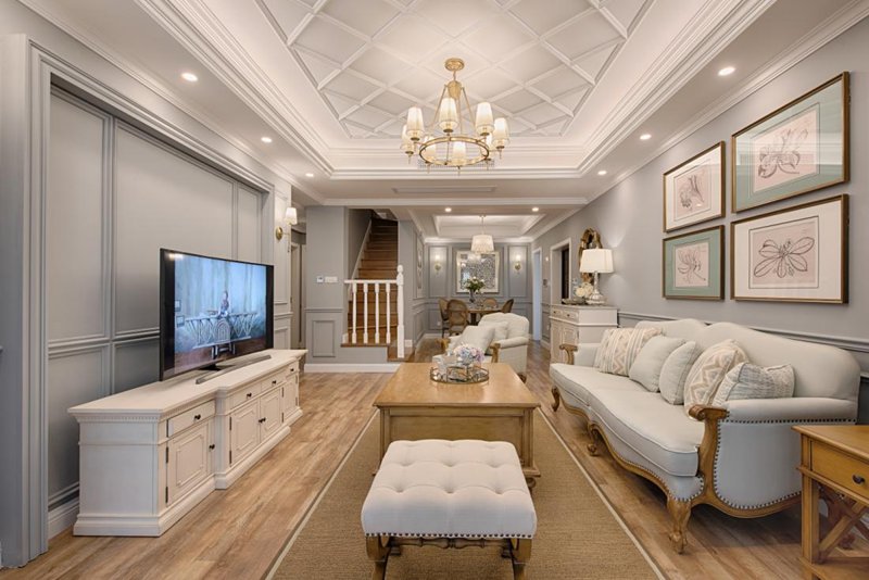 三代同堂的別墅設計，室內優雅沉穩，打造閑適的美式天倫空間！