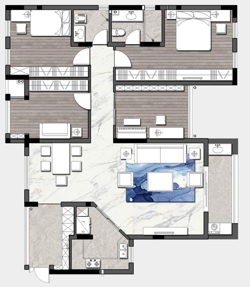 148㎡里的美式現(xiàn)代兩居室，以質(zhì)樸的方式訴說(shuō)格調(diào)的生活